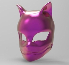 maschera kitsune 3d 3dmodel 3dprint stampabile capi abbigliamento festa moda cg 3d print model - Mito3D