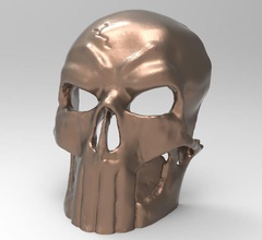 masque punisseur 3d 3dmodel cg jeu vêtements visage 3dprint imprimable stl mode 3d print model - Mito3D