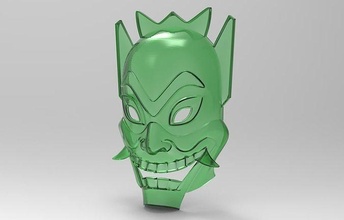 maske geist 3d 3dmodel 3dprint druckbar cg spiel kleidung stl mode party 3d print model - Mito3D