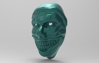 maschera tortuoso 3d 3dmodel 3dprint stampabile moda capi abbigliamento festa viso 3d print model - Mito3D