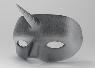 mask - unicorn 3d 3dmodel 3dprint printable clothing stl cg game fashion 3d print model - Mito3D