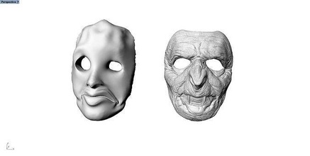 maschera 3d animale personaggi gioco stampabile scultura decorativo goblin mago maglia elettronico viso arte testa Halloween umano illustrazione ritratto orrore denti scienza ingegneria 3d print model - Mito3D