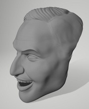 mascarar of aleksandr revva cara retrato cabeça passatempo faça cosplay celebridade famoso traje quadrinho comédia clube russo sorridente engraçado pirojkov 3d print model - Mito3D