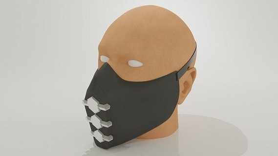 Maske caps1 Öffnung Mechanismus Kappen Ventile sci fi Design Mode Hobby DIY 3d print model - Mito3D