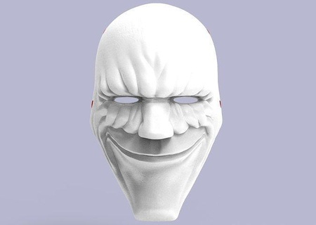 mask dallas payday head face character human cosplay halloween man games people game toys hobby portrait cartoon toy printable diy 3d print model - Mito3D
