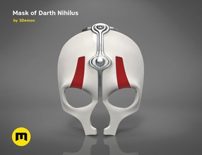masque of dark nihilus étoile seigneur portable obliger espace chef armure casque couper crâne tête jeux jouets 3d print model - Mito3D