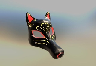 mask face cosplay accessory decoration costume anime accessoires art toy people manga 3dprint print stlprint games toys game accessories 3d print model - Mito3D