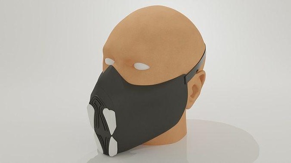 Maske Reißzähne Öffnung Mechanismus Cosplay Design Mode Hobby DIY 3d print model - Mito3D