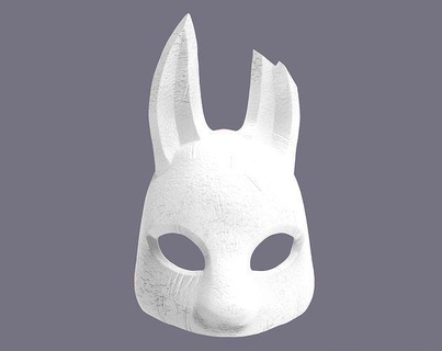 mask huntress dbd character cosplay face helmet games game art toys hobby rabbit masquerade fun halloween thehuntress diy 3d print model - Mito3D