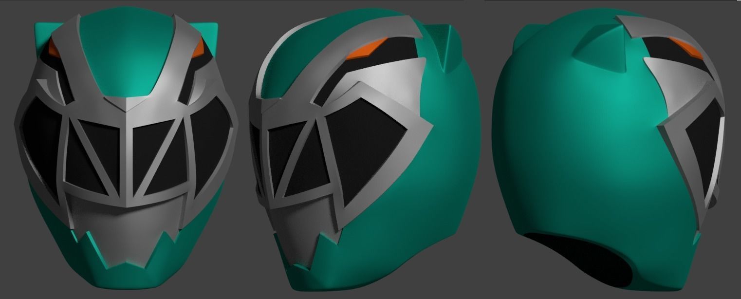 maske kishiryu sentai grün supersentai sentaigreen ranger tokusatsu helm cosplay 3dprinting kunst scannt repliken 3D print model - Mito3D
