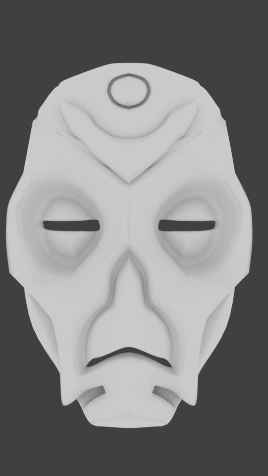 mask model games-toys head face halloween scary 3d printing 3dprinting games toys other 3D print model - Mito3D