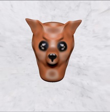 maske namlu hayvan sanat geyik kişi heykeller 3d print model - Mito3D