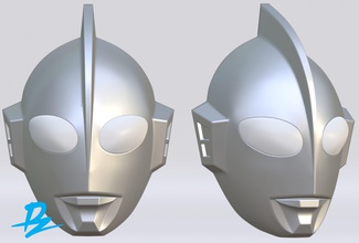 máscara ultraman tokusatsu cosplay 3dprinting timón japón estudio dzackers3dblender helmresina arte escaneos réplicas ultramanhayata 3d print model - Mito3D