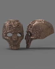 masked art mask decorative jewelry ornate fantasy sculptures 3d print model - Mito3D