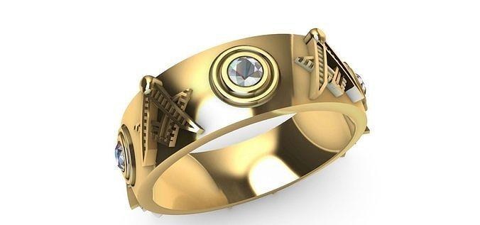 maçônico bússola anel maçonaria segredo sociedade simbolismo fraternidade quadrado bússolas apresentar iniciação alvenaria masson compasso esquadro joalheria pingentes 3d print model - Mito3D