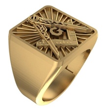 masónico anillo 89 joyería joya oro plata libra esterlina precioso desunido aislado acero vidriado metálico anillos 3d print model - Mito3D