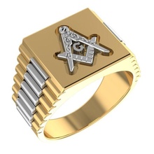 masonic ring 86 gold jewelry wealth illustration precious certificate metallic silver gem rings 3d print model - Mito3D