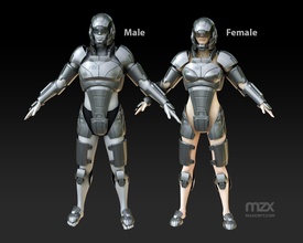 masa n7 traje modelo 3d printing armadura masculino hembra casco usable cosplay juegos juguetes 3d print model - Mito3D