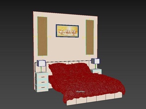 maître lit maison le mobilier la chambre à coucher l'intérieur masterbed reine salon-cuisine interiordecor de l'architecture contemporaine sommeil vray corona tutoriels 3d print model - Mito3D