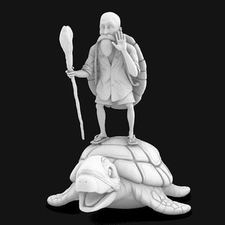 Maestro kame roshi continuar pelota súper 3d impresión modelo goku figuritas figura esfera dragón Arte anime 3dprint estatua esculturas 3d print model - Mito3D