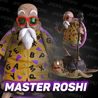 Meister Roshi 3dprint Modell roshimaster Meisterroshi Dragon Ball Anime Manga Fan Art Design druckbar Spiele Spielzeuge 3d print model - Mito3D