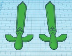 usta kılıç zelda bağlantı efsanesi karakter usta triorce nintendo video oyunları bıçaklı silah oyun oyunlar oyuncaklar 3d print model - Mito3D