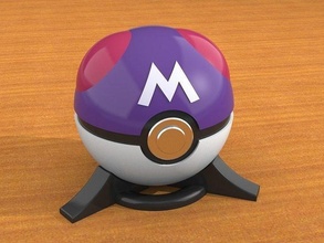 meister ball pokémon replik spiel pokeball sammlerstück kunst nintendo videospiele cosplay spiele spielzeuge spielzeug 3d print model - Mito3D