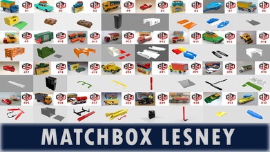 matchbox lesney replacement parts set diy diecast 164 collection old 1980 toy toys car hobby automotive vehicle recover restore england accesory 3d print model - Mito3D