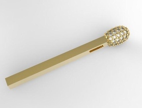 match matchs jewelry diamond gold pendants 3d print model - Mito3D