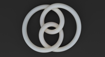 matematik 0048 nesne sanat matematiksel geometrik spiral düğüm şekil stl n 3d baskı yazdırılabilir 3d print model - Mito3D
