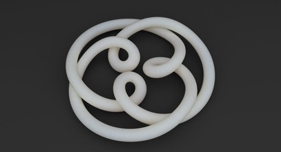 oggetto math 0049 art matematica geometrica il design nodo simbolo la geometria forma a spirale 3dprintable stampabile matematiche arte 3d print model - Mito3D