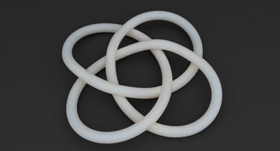 matematik 0050 nesne sanat matematiksel katı tasarım düğüm geometrik Özet geometri şekil pintable 3d baskı yazdırılabilir spiral 3d print model - Mito3D