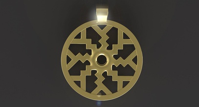 math object 0064 jewelry mathematical pendant abstract geometric shape symmetrical mathart art model necklace 3dprint 3dprintable printable pendants 3d print model - Mito3D