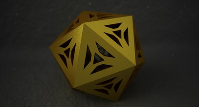 matematik 0072 nesne sanat yazdırılabilir baskı <url> 3d stl geometrik matematiksel tasarım Özet dodecahedron kenar denir şekil kutsal geometri 3d print model - Mito3D