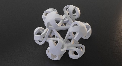 math objet 0092 géométrique géométrie forme mathématique art imprimable 3d conception luxxeon 3d print model - Mito3D