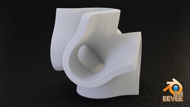 math object 0098 geometric art abstract stl 3dsmax blender 3d printable printing shape mathematical 3d print model - Mito3D