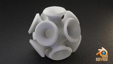 math-Objekt 101 geometrische design Form Kunst symbol Skulptur Mathe-Kunst mathematische abstract abstrakte drucken 3d-drucken bedruckbar ist stl blender 3d print model - Mito3D