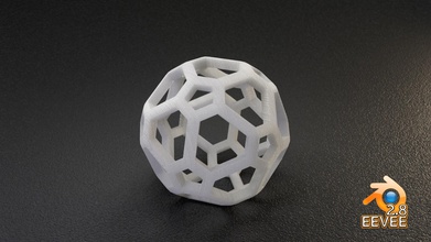 math object 103 art polyhedra geometric mathematical shape symbol 3d printing printable stl blender voronoi 3dsmax sculpture abstract 3d print model - Mito3D