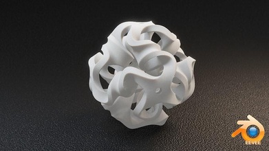 Mathematik Objekt 119 geometrisch Skulptur Design gestalten Anhänger Kunst mathematisch 3dprint Drucken druckbar 3d abstrakt Mixer eevee drucken 3d print model - Mito3D