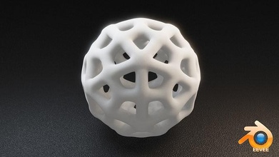 math objet 120 abstrait sphère pentakis dodécaèdre géométrique forme mathématique Mathart art imprimable impression 3d stl mixeur Évoli conception 3d print model - Mito3D