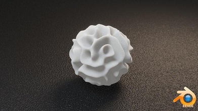 math object 121 abstract mathart mathematical art geometric design 3d printing printable stl blender eevee coral shape nature 3d print model - Mito3D