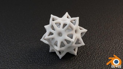 matematica oggetto 135 design geometrico arte scultura deco ornato astratto matematico stampabile stampa 3d b3d miscelatore blender3d stl eevee forma 3d print model - Mito3D