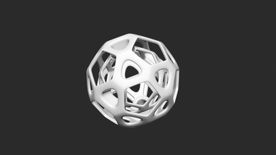 mathematisch kunst dekoration juwel geometrie gestalten schmuck geometrisch deko 3d print model - Mito3D