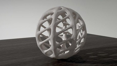 mathematical art sculpture sphere 1 - 3d print model printing abstract printable office science math deco solid printed geometrical geometry 3d print model - Mito3D