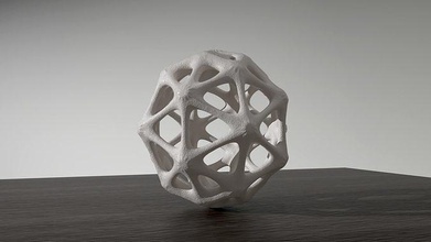 mathématique art sculpture sphère 2 3d impression modèle géométrique décoration abstrait ornement articles ménagers forme géométrie imprimé déco général décor sphérique 3d print model - Mito3D