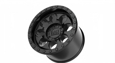 matte black w bolts rf wheel rhino riot beadlock truck racing american hobby diy automotive 3d print model - Mito3D