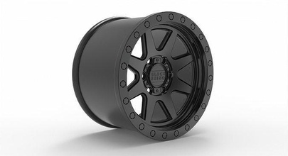matte black lip edge bolts baker wheel bronze rhino rim racing american truck hobby diy automotive 3d print model - Mito3D