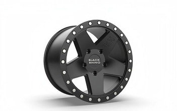 matte bronze black rhino crawler wheel lip ring series american racing truck rim printable model hobby diy automotive 3d print model - Mito3D