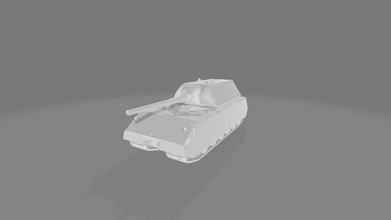 maus tank 3d modelo tanque militares veículo blindado armaduras jogos brinquedos 3d print model - Mito3D