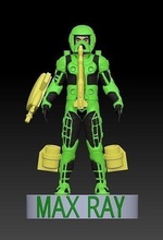 max rayon centurions vert verde bueno maximus los jeux jouets 3d print model - Mito3D